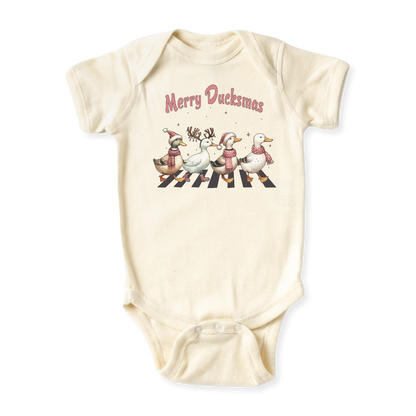 Ducksmas Funny Merry Christmas Baby Bodysuit, Kids & Toddler T-Shirt – Funny Christmas Outfit