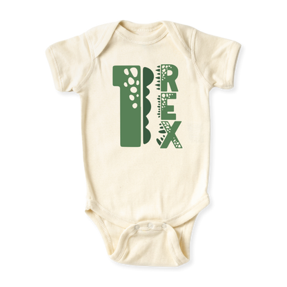 1 Rex Dinosaur Tshirt Kids Tee Toddler Shirt Jurassic Dino Graphic Tee Boys Girls Dinosaur Themed Kids Clothing 1st Birthday I'm One 1 year Old Birthday Gift 1 Birthday gift Baby Boy Tyrannosaurus