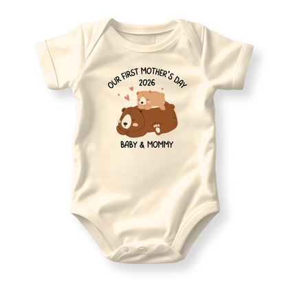 Our First Mother's Day Baby Bodysuit - 2026 Baby & Mommy Outfit
