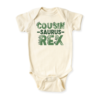 Cousin Saurus Baby Bodysuit, Cousin Kids' T-Shirt – Fun Cousin Announcement Outfit