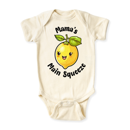 baby onesie onsie clothes girl boy funny newborn gifts outfit toddler infant jersey apparel daddy shirt baby shower kids unisex bodysuit cute clothing mommy cotton newborn Mama main squze lemon mothers day