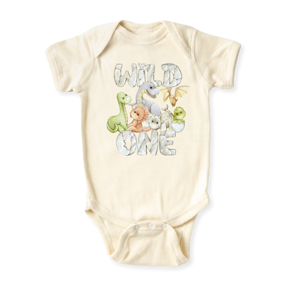 Wild One Tshirt Dinosaur Baby Bodysuit Toddler & Kids T-Shirt, Dinosaur Outfit Dino Baby Clothes