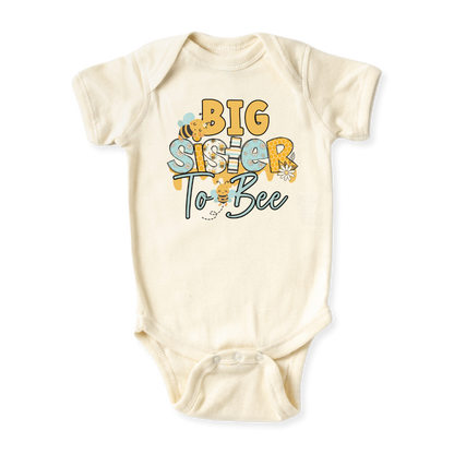 Big Sister To Bee Tshirt Cute Bee Outfit Big Sister Announcement