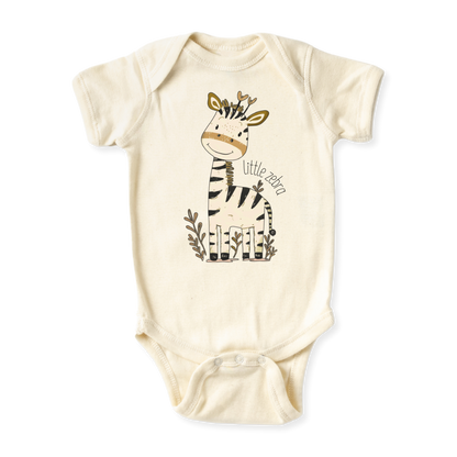 Little Zebra Baby Bodysuit, Kids & Toddler T-Shirt – Cute Zebra Animals Baby Clothes for Boys Girls