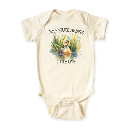 baby onesie onsie clothes girl boy funny newborn gifts outfit toddler infant apparel shirt baby shower kids unisex bodysuit little cute cool clothing adventure mountains trees birds lake river boat explorer traveler