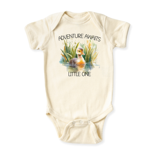 baby onesie onsie clothes girl boy funny newborn gifts outfit toddler infant apparel shirt baby shower kids unisex bodysuit little cute cool clothing adventure mountains trees birds lake river boat explorer traveler