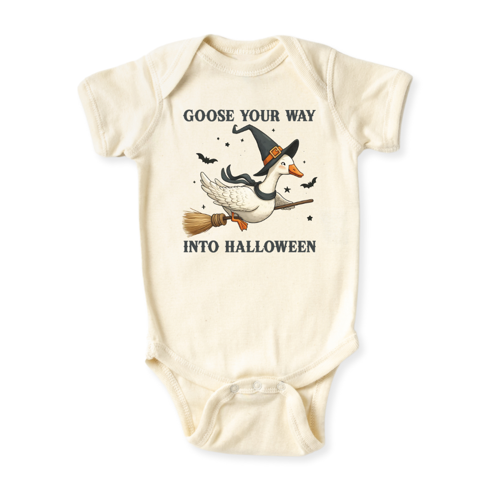 Goose Your Way Into Halloween Baby Bodysuit, Toddler & Kids T-Shirt – Cute Halloween Outfit