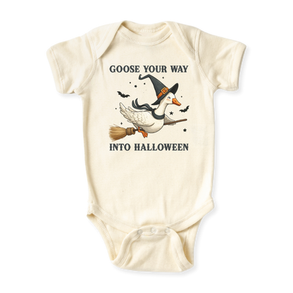 Goose Your Way Into Halloween Baby Bodysuit, Toddler & Kids T-Shirt – Cute Halloween Outfit