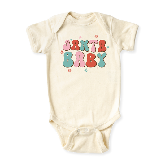 baby onesie onsie clothes girl boy funny newborn gifts outfit toddler infant apparel shirt baby shower kids unisex bodysuit little cute cool clothing christmas crew xmas merry and bright sisters siblings santa claus