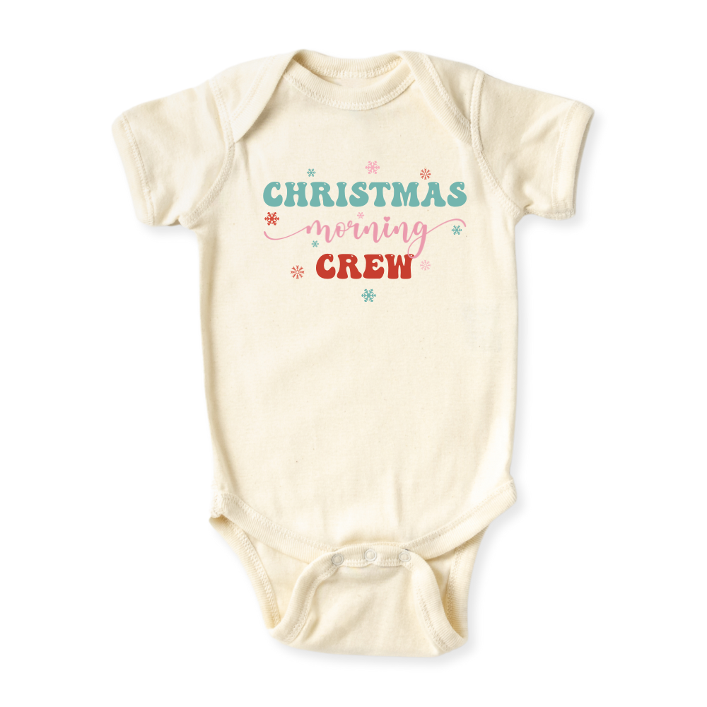 baby onesie onsie clothes girl boy funny newborn gifts outfit toddler infant apparel shirt baby shower kids unisex bodysuit little cute cool clothing christmas morning crew xmas merry and bright sisters siblings