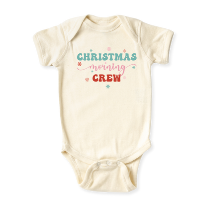 baby onesie onsie clothes girl boy funny newborn gifts outfit toddler infant apparel shirt baby shower kids unisex bodysuit little cute cool clothing christmas morning crew xmas merry and bright sisters siblings