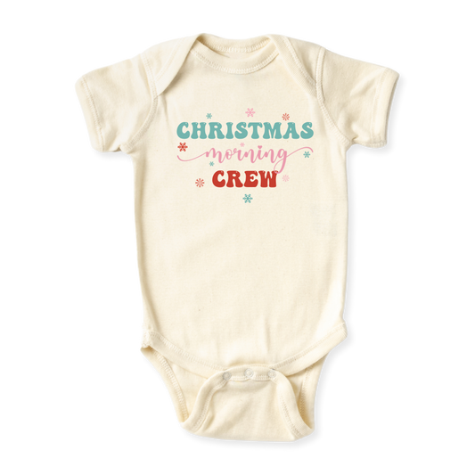 baby onesie onsie clothes girl boy funny newborn gifts outfit toddler infant apparel shirt baby shower kids unisex bodysuit little cute cool clothing christmas morning crew xmas merry and bright sisters siblings