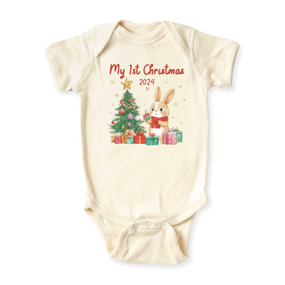 baby onesie onsie clothes girl boy funny newborn gifts outfit toddler infant apparel shirt baby shower kids unisex bodysuit little cute cool clothing my first christmas xmas santa baby bunny rabbit merry bright