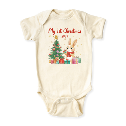 baby onesie onsie clothes girl boy funny newborn gifts outfit toddler infant apparel shirt baby shower kids unisex bodysuit little cute cool clothing my first christmas xmas santa baby bunny rabbit merry bright