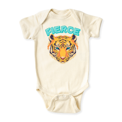 Fierce Tiger Tshirt for Kids Toddler Tee Cute Baby Clothes Animals Tee