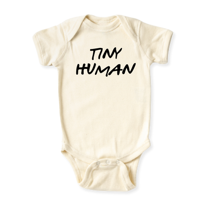 Tiny Human Cute Baby Bodysuit Funny Tshirt for Kids Toddler Tee Funny Baby Gift, Newborn Outfit
