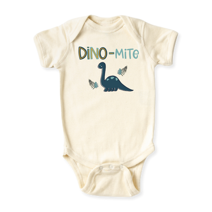 Dino-mite Dinosaur Tshirt Dino Baby Bodysuit Toddler & Kids T-Shirt, Dinosaur Outfit