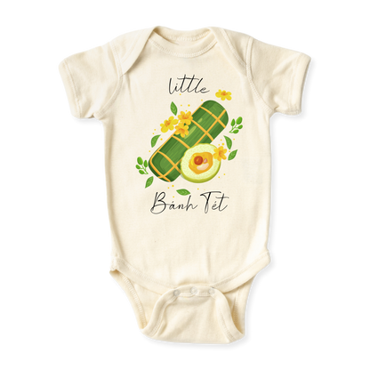 baby onesie onsie clothes girl boy funny newborn gifts outfit toddler infant apparel shirt baby shower kids unisex bodysuit little cute cool clothing lunar new year vietnamese baby viet Tet Ta Banh Tet sticky rice