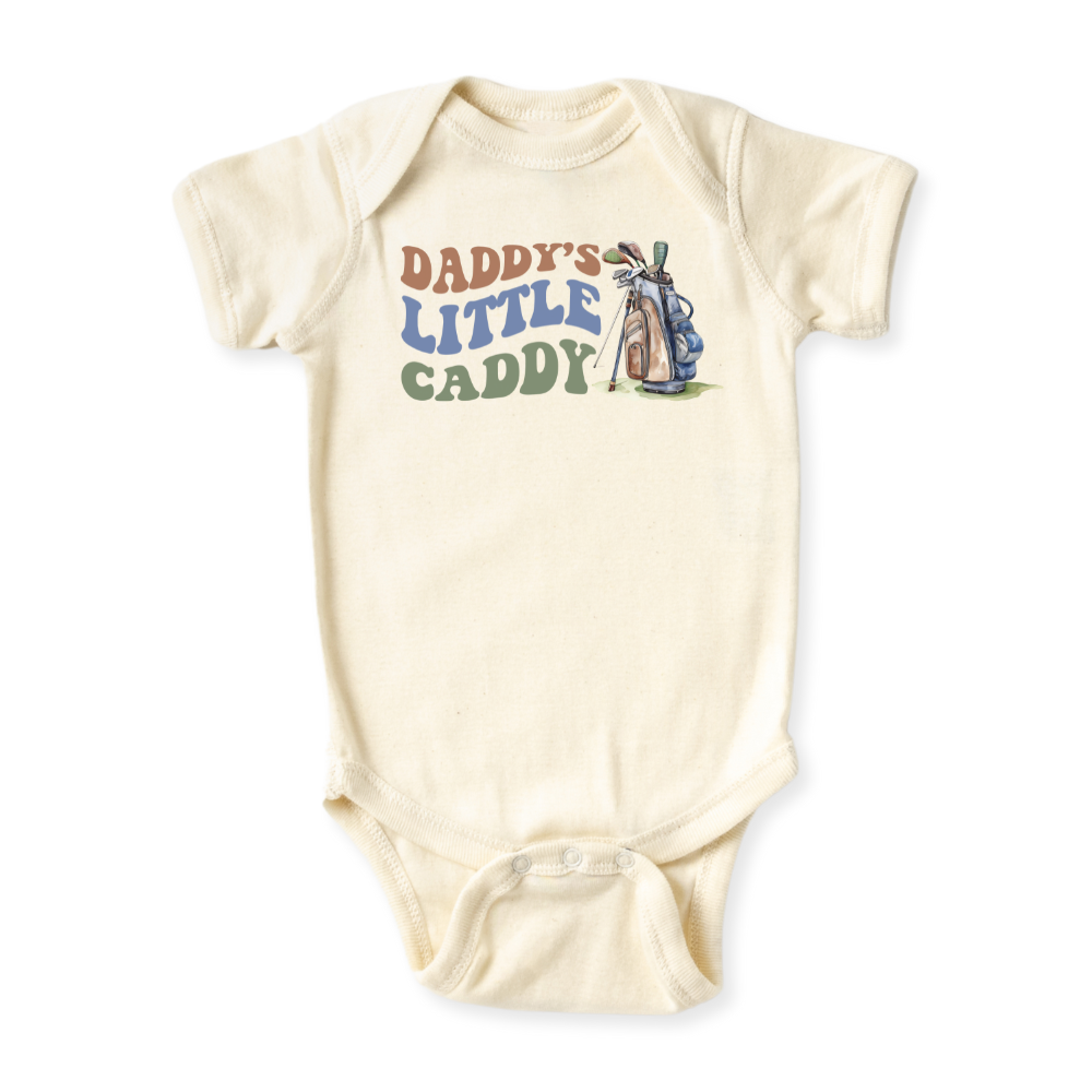 baby onesie onsie clothes girl boy funny newborn gifts outfit toddler infant jersey apparel daddy shirt baby shower kids unisex bodysuit little cute cool clothing mommy cotton newborn father's day little caddy golf 