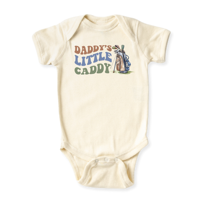baby onesie onsie clothes girl boy funny newborn gifts outfit toddler infant jersey apparel daddy shirt baby shower kids unisex bodysuit little cute cool clothing mommy cotton newborn father's day little caddy golf 