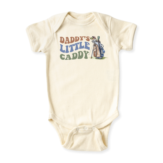 baby onesie onsie clothes girl boy funny newborn gifts outfit toddler infant jersey apparel daddy shirt baby shower kids unisex bodysuit little cute cool clothing mommy cotton newborn father's day little caddy golf 