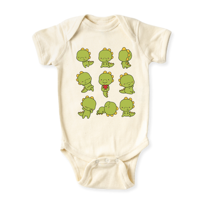 Cute Dinosaurs Baby Bodysuit Toddler & Kids T-Shirt, Dino Baby Clothes, Dino Shirt for Boys