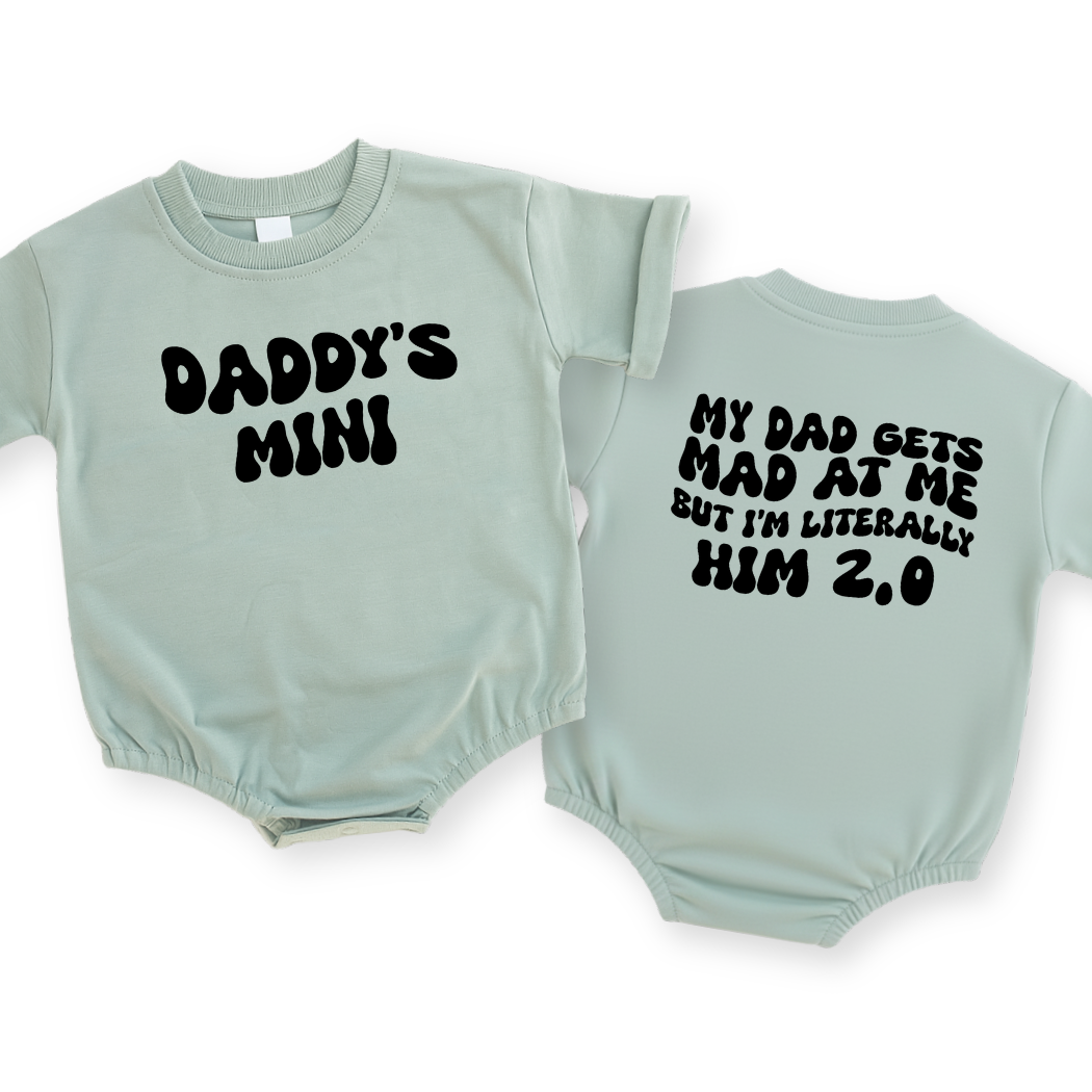 Daddy's Mini Baby Romper - Funny "Him 2.0" Infant Bodysuit