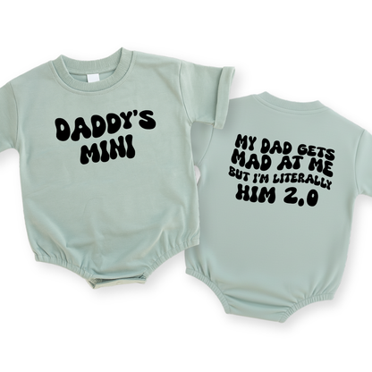 Daddy's Mini Baby Romper - Funny "Him 2.0" Infant Bodysuit
