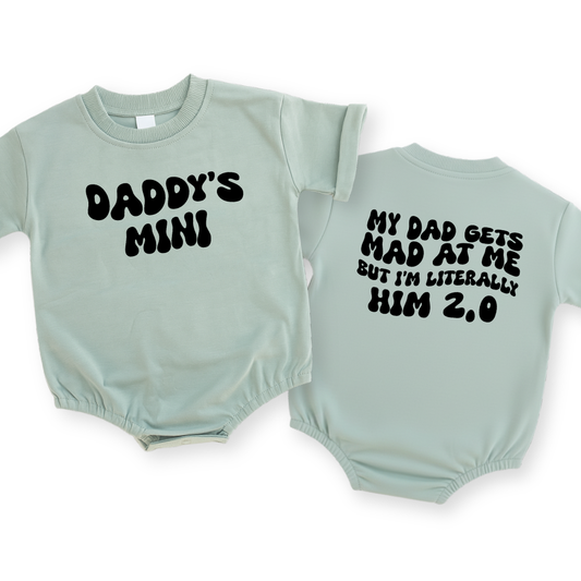 Daddy's Mini Baby Romper - Funny "Him 2.0" Infant Bodysuit