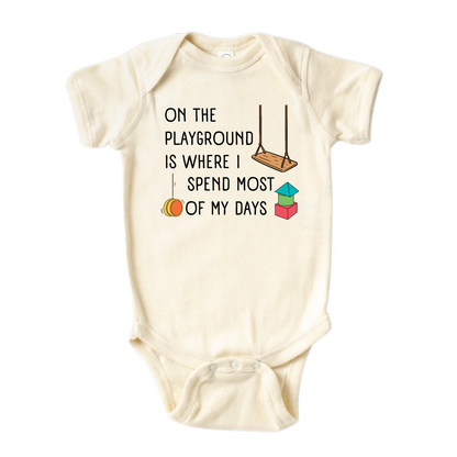 Kids Tshirt Baby Onesie® On The Playground Baby Bodysuit Newborn Outfit for Toddler