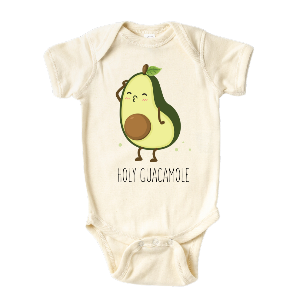 Holy Guacamole Kid Tshirt Baby Onesie® Avocado Baby Clothes for Baby Shower Gift