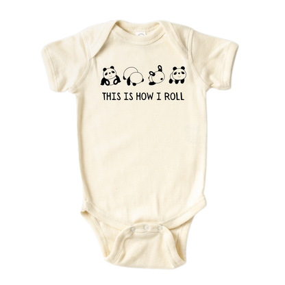 Baby Onesie® This is How I Roll Panda Baby Infant Clothing for Baby Shower Gift