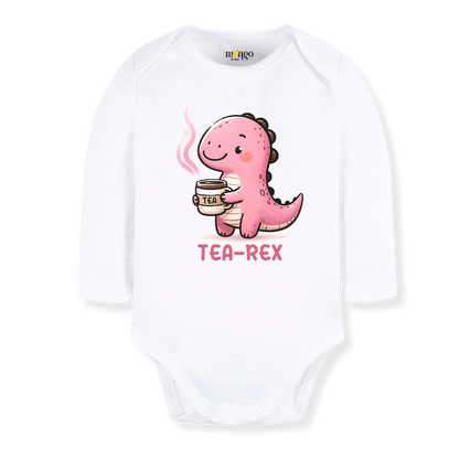 Tea-Rex Baby Bodysuit – Cute Dinosaur Kids T-Shirt & Toddler Tee, Dinosaur Sweater