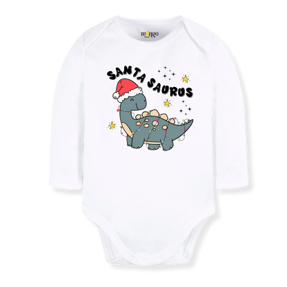 Santa Saurus Tshirt Dinosaur Baby Bodysuit Toddler & Kids T-Shirt, Christmas Outfit Christmas Baby Clothes