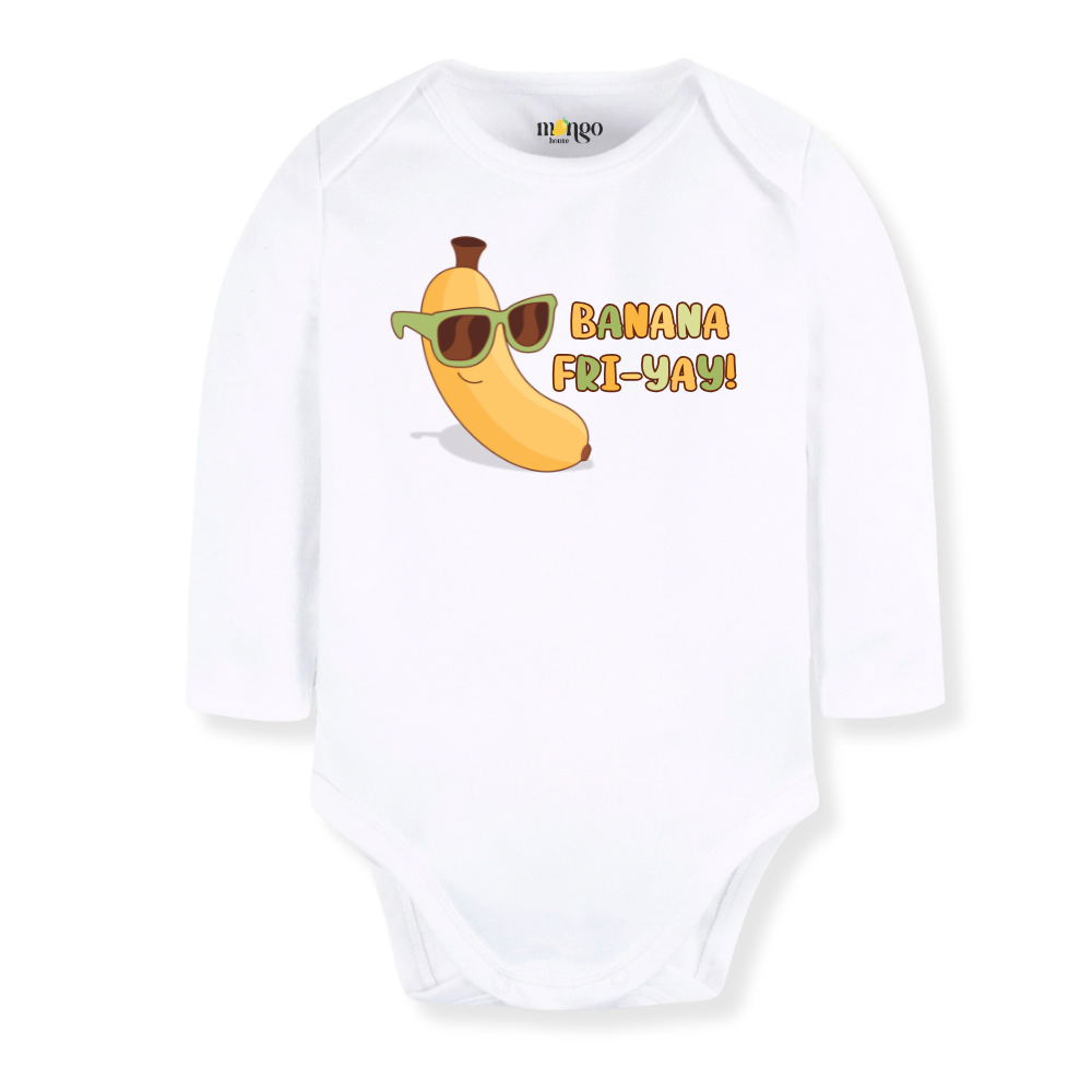 Banana Fri-Yay! Shirt Banana Baby Bodysuit, Kids & Toddler T-Shirt Sunglasses Funny Friday Outfit