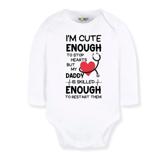 baby onesie onsie clothes girl boy funny newborn gifts outfit toddler infant jersey apparel daddy shirt baby shower kids unisex bodysuit little cute cool clothing mommy cotton newborn name neutral personalized Heart Surgeon Doctor