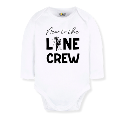 Baby Bodysuit, Kids & Toddler T-Shirt – 'New to the Line Crew' Utility & Lineman-Themed Baby Clothes