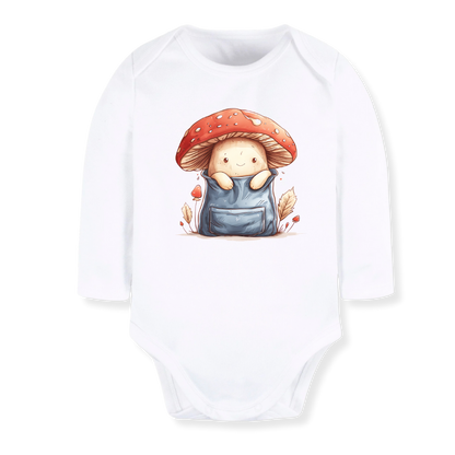 Mushroom Pocket Graphic Tee, Baby Bodysuit