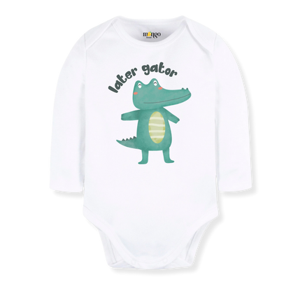 Later Gator Baby Bodysuit, Kids & Toddler T-Shirt – Funny Alligator Animals Baby Clothes for Boys Girls