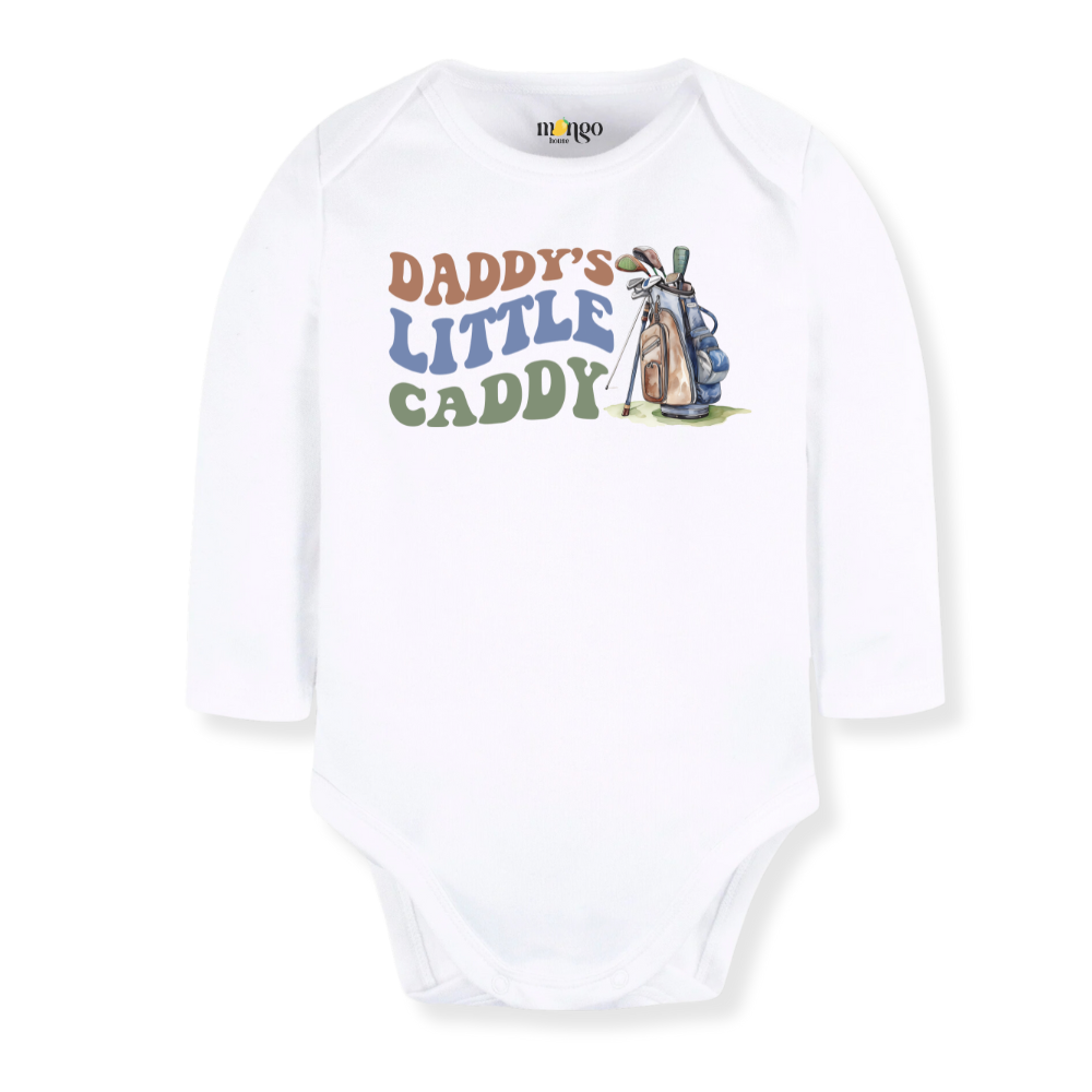 Daddy's Little Caddy Baby Bodysuit Toddler & Kids T-Shirt, Golf Outfit Golfing Baby Clothes