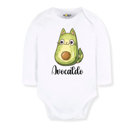 Cute Cat Avocado Baby Bodysuit – Cat Kids T-Shirt & Toddler Tee, Cat Sweater