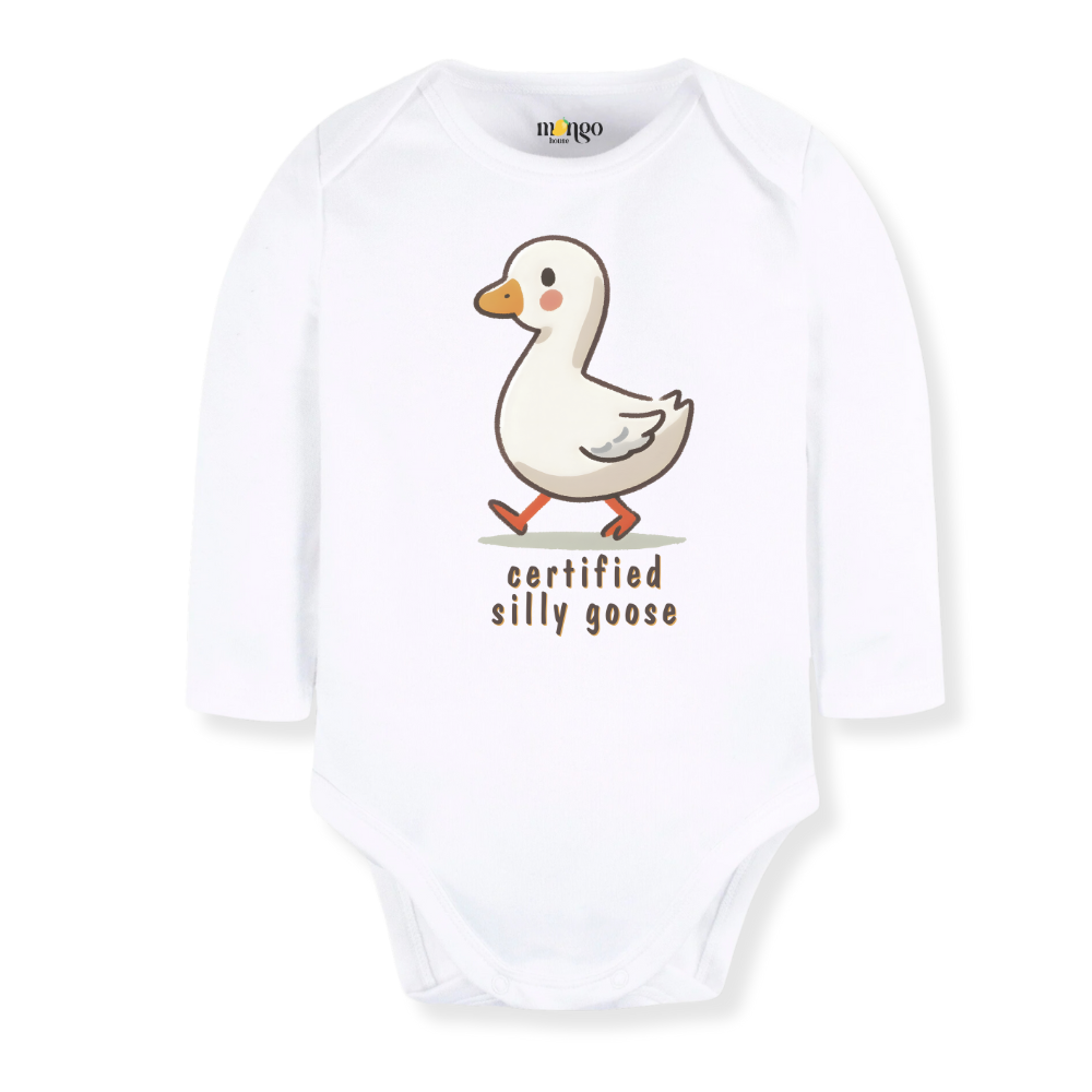 Certified Silly Goose Baby Bodysuit, Kids & Toddler T-Shirt – Funny Goose Outfit