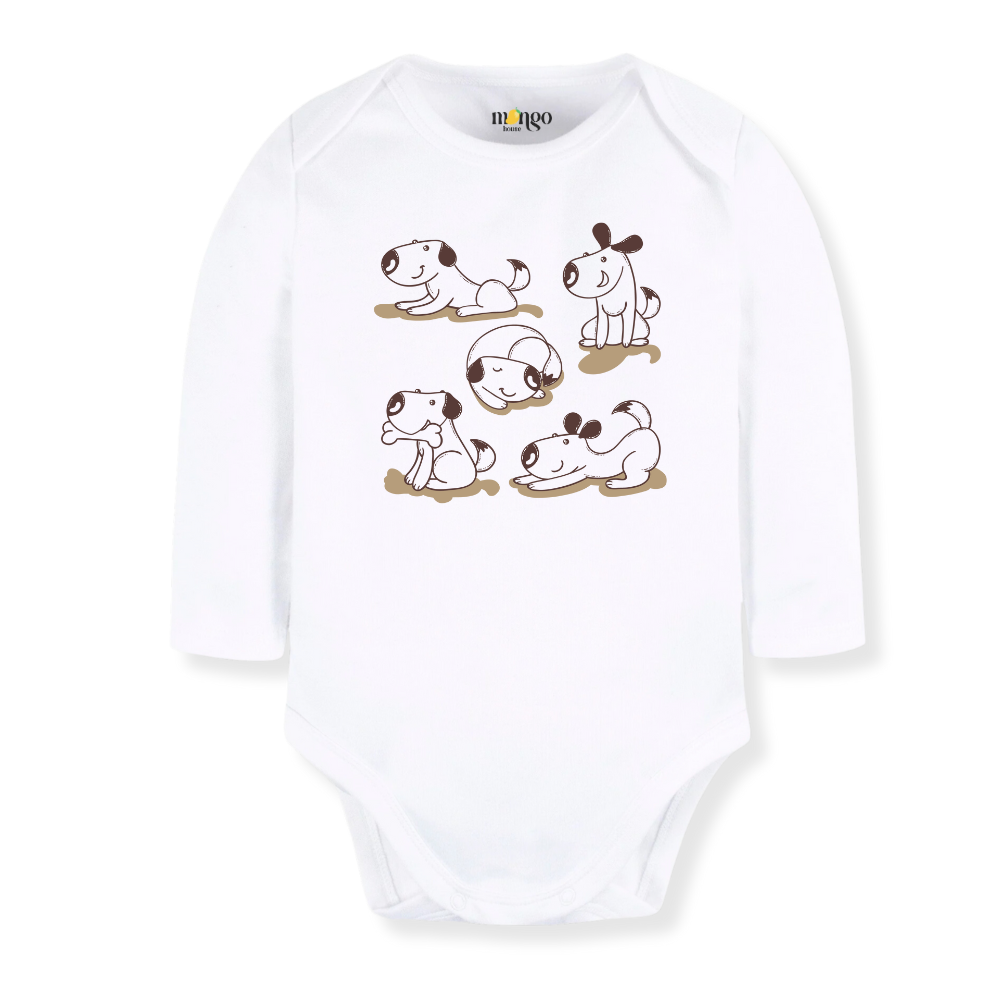 Cute Dogs Baby Bodysuit, Children & Adult T-Shirt – Playful Puppy Outfit