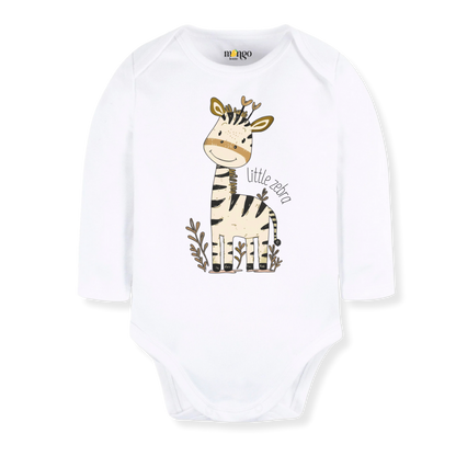 Little Zebra Baby Bodysuit, Kids & Toddler T-Shirt – Cute Zebra Animals Baby Clothes for Boys Girls
