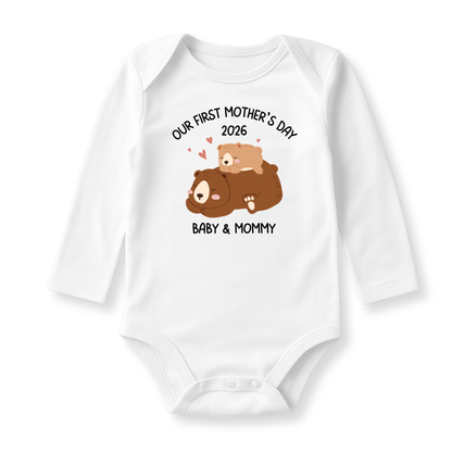 Our First Mother's Day Baby Bodysuit - 2026 Baby & Mommy Outfit
