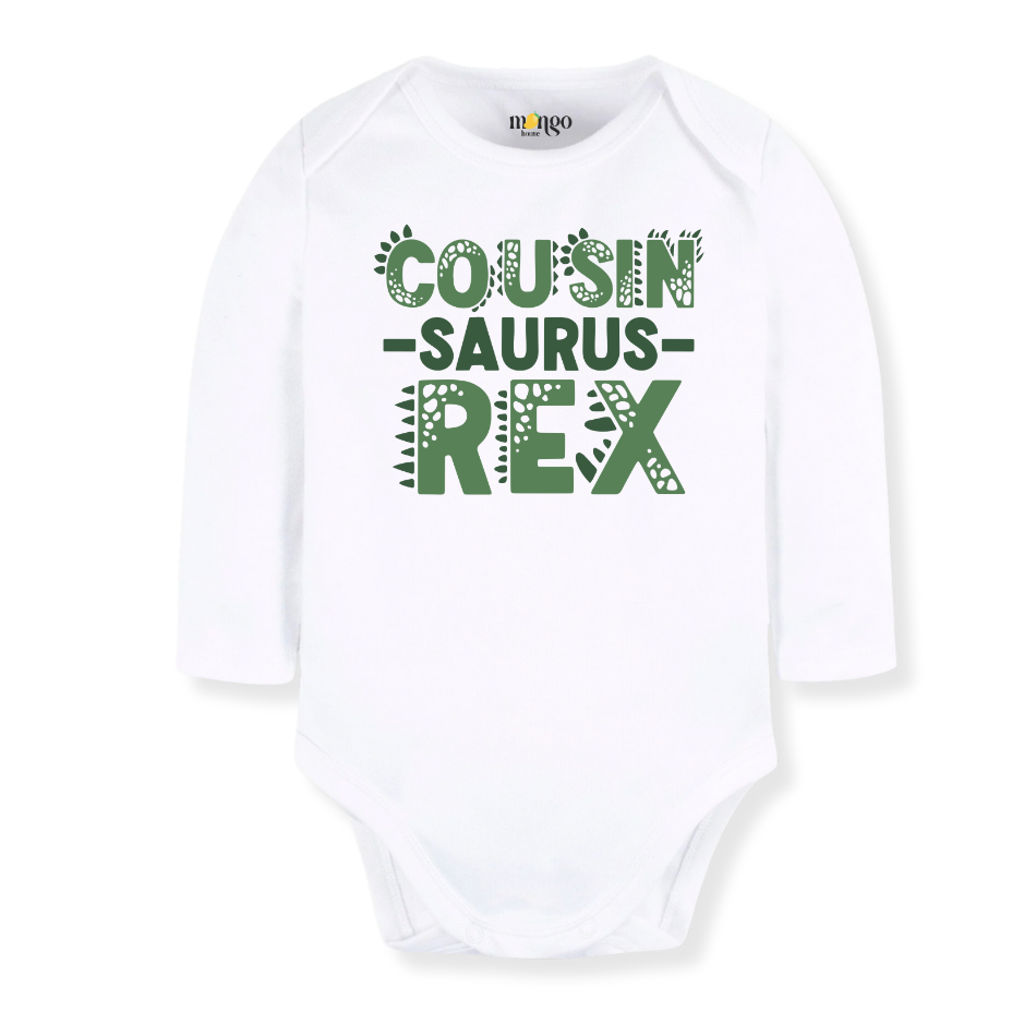 Cousin Saurus Baby Bodysuit, Cousin Kids' T-Shirt – Fun Cousin Announcement Outfit