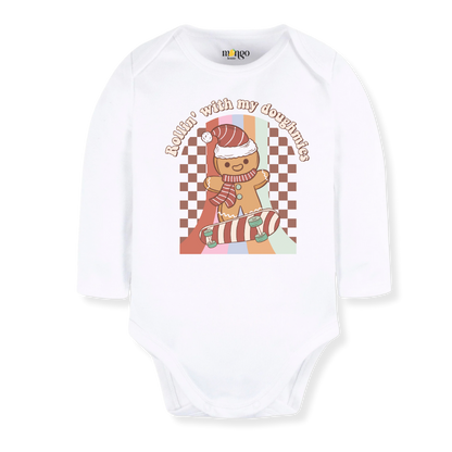 Doughmies Tshirt Christmas Baby Bodysuit, Kids & Toddler T-Shirt – Funny Xmas Outfit