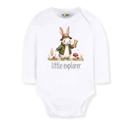 Little Explorer Baby Bodysuit, Kids & Toddler T-Shirt – Cute Rabbit Bunny Baby Clothes for Boys Girls