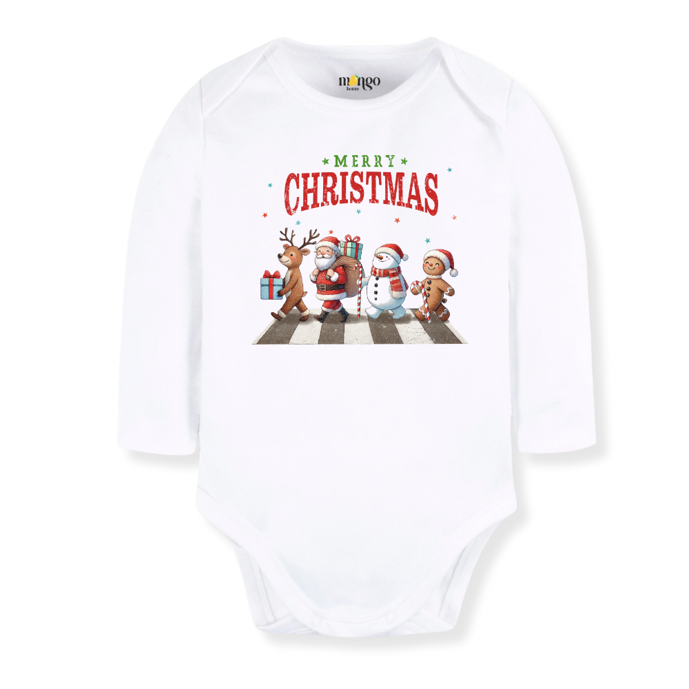Friends Merry Christmas Baby Bodysuit, Kids & Toddler T-Shirt – Funny Christmas Outfit