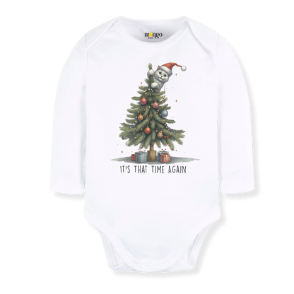 It's that time again Funny Cat Christmas Baby Bodysuit, Kids & Toddler T-Shirt – Cat Xmas Outfit